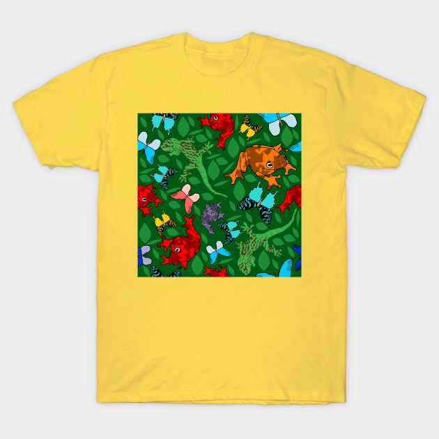 Rainforest pattern T-Shirt by craftcartwright